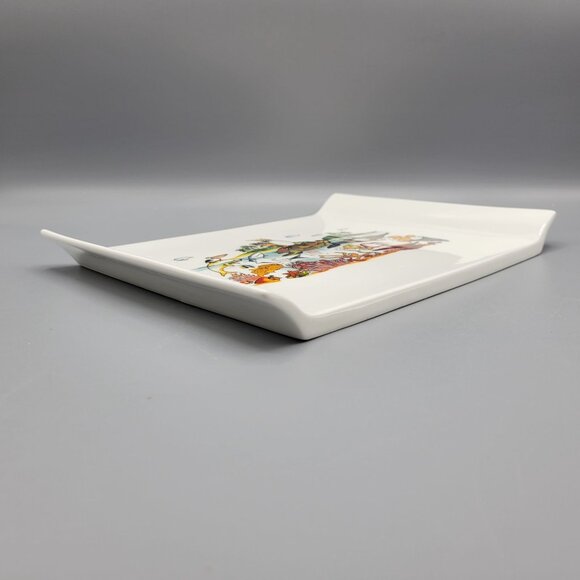 Guritno Australia Porcelain Rectangular Tray Plate Platter Ocean Scene Artwork - Picture 5 of 9